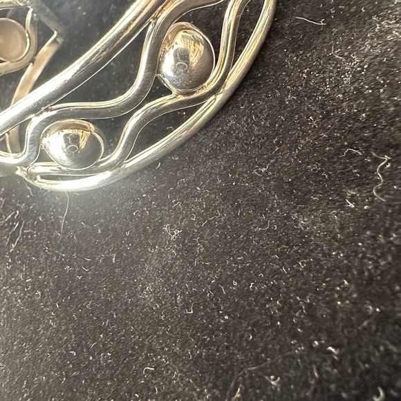 Vintage Sterling Silver 925 Cuff Bracelet Adjustable Women's - Picture 6 of 6